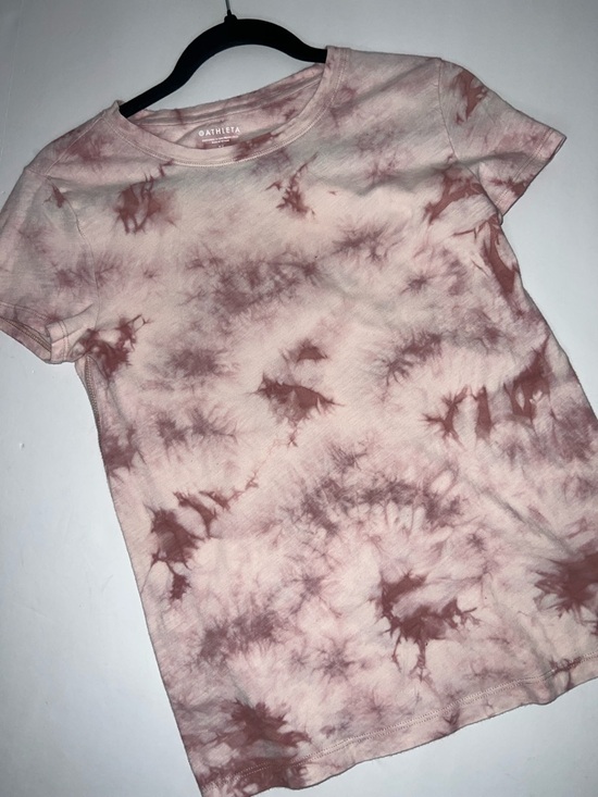 Athleta Tops - Women’s Athleta Pink and Cream Tie-Dye Short Sleeve Tee XS